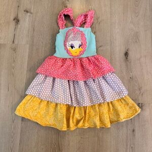 Disney Colorful Tiered Dress with Daisy Duck Etsy made